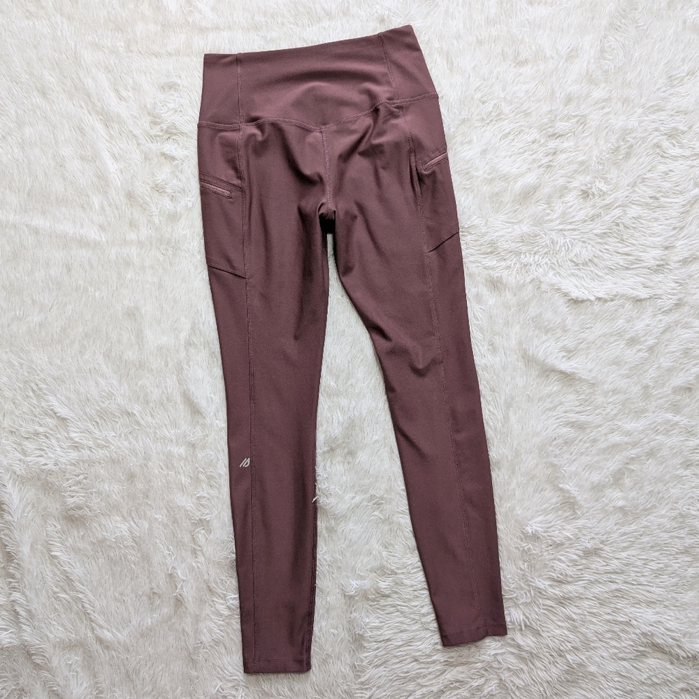 Eddie Bauer Rose Pink High Rise Trail Tight Leggings w/ Zipper Pockets Small - Picture 8 of 15